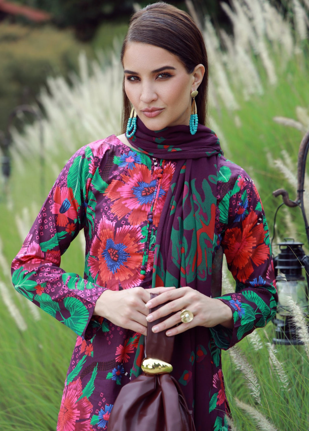 Floral Ritual Edit by Feathers  Printed Lawn 3 Piece Suit FYNTER - Casual Collection