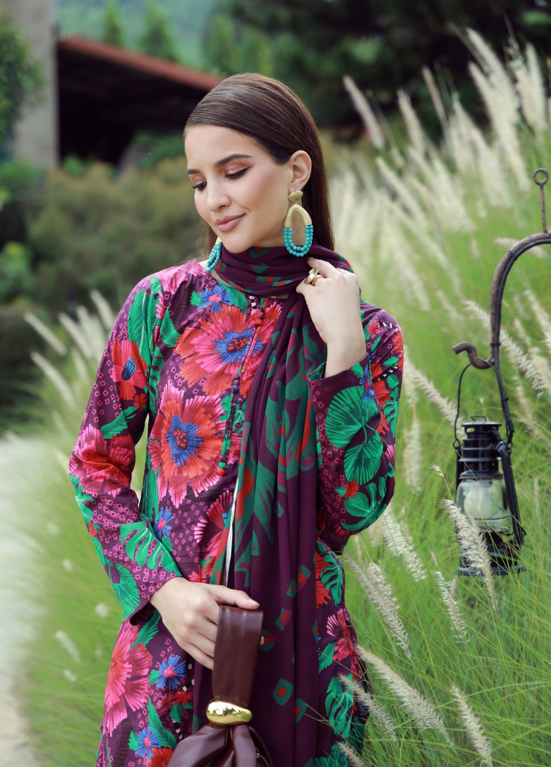 Floral Ritual Edit by Feathers  Printed Lawn 3 Piece Suit FYNTER - Casual Collection