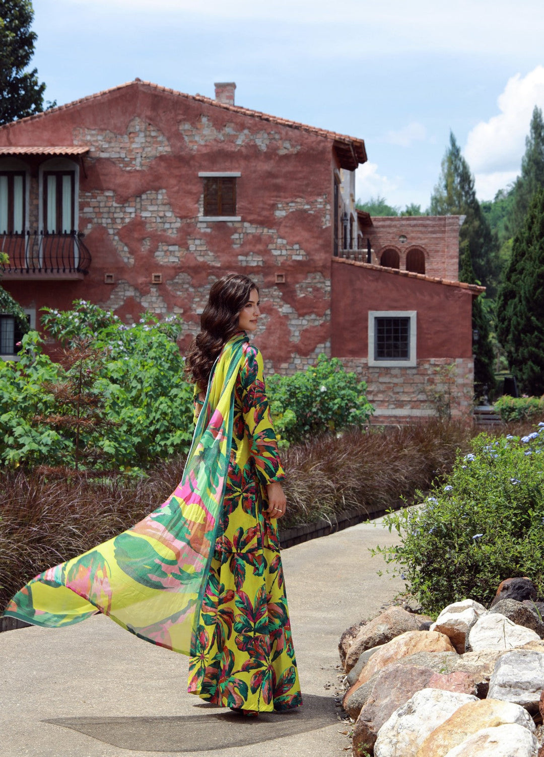 Floral Ritual Edit by Feathers  Printed Lawn 3 Piece Suit MONEL - Casual Collection