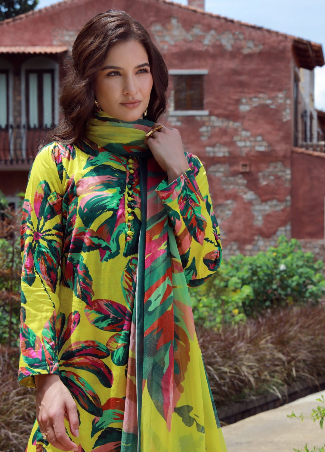 Floral Ritual Edit by Feathers  Printed Lawn 3 Piece Suit MONEL - Casual Collection