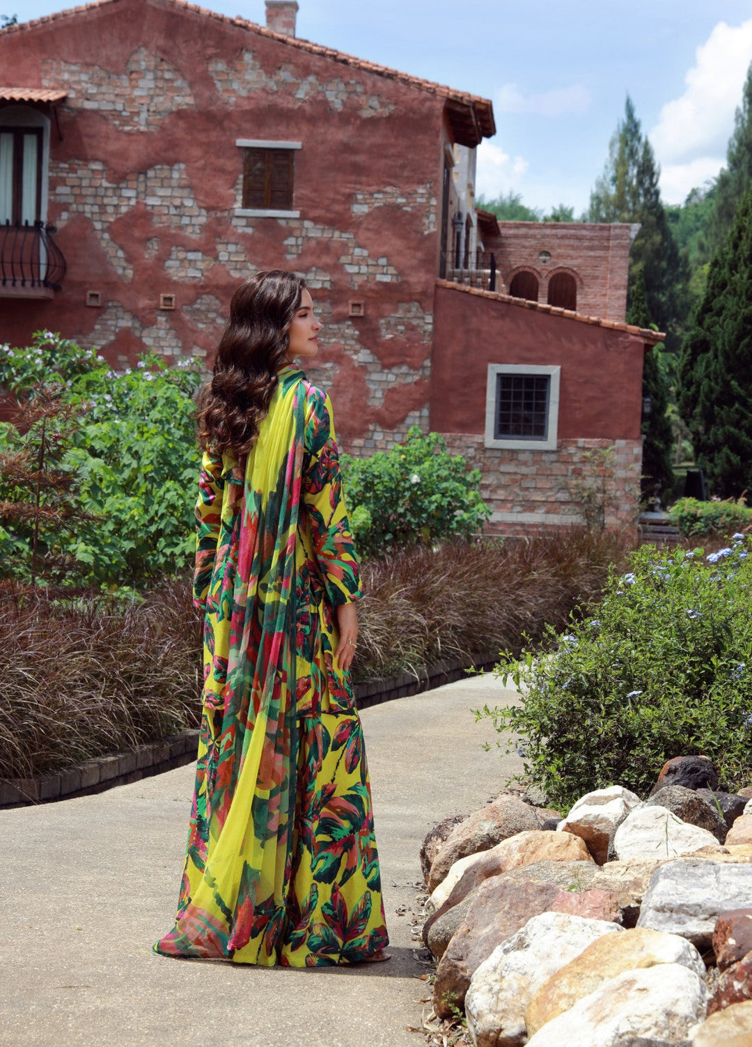 Floral Ritual Edit by Feathers  Printed Lawn 3 Piece Suit MONEL - Casual Collection
