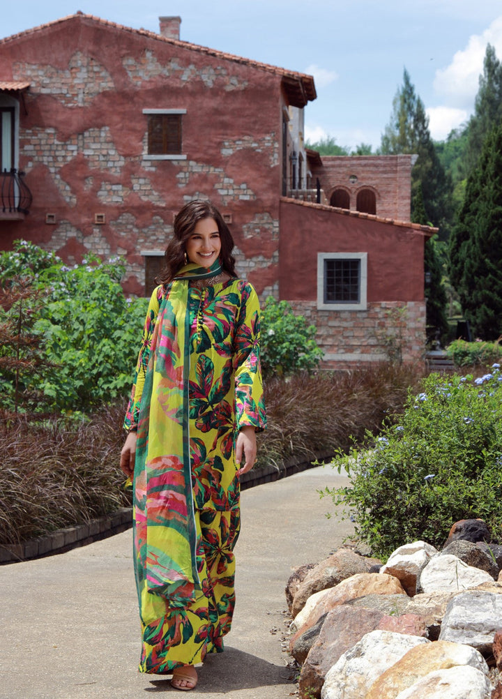 Floral Ritual Edit by Feathers  Printed Lawn 3 Piece Suit MONEL - Casual Collection