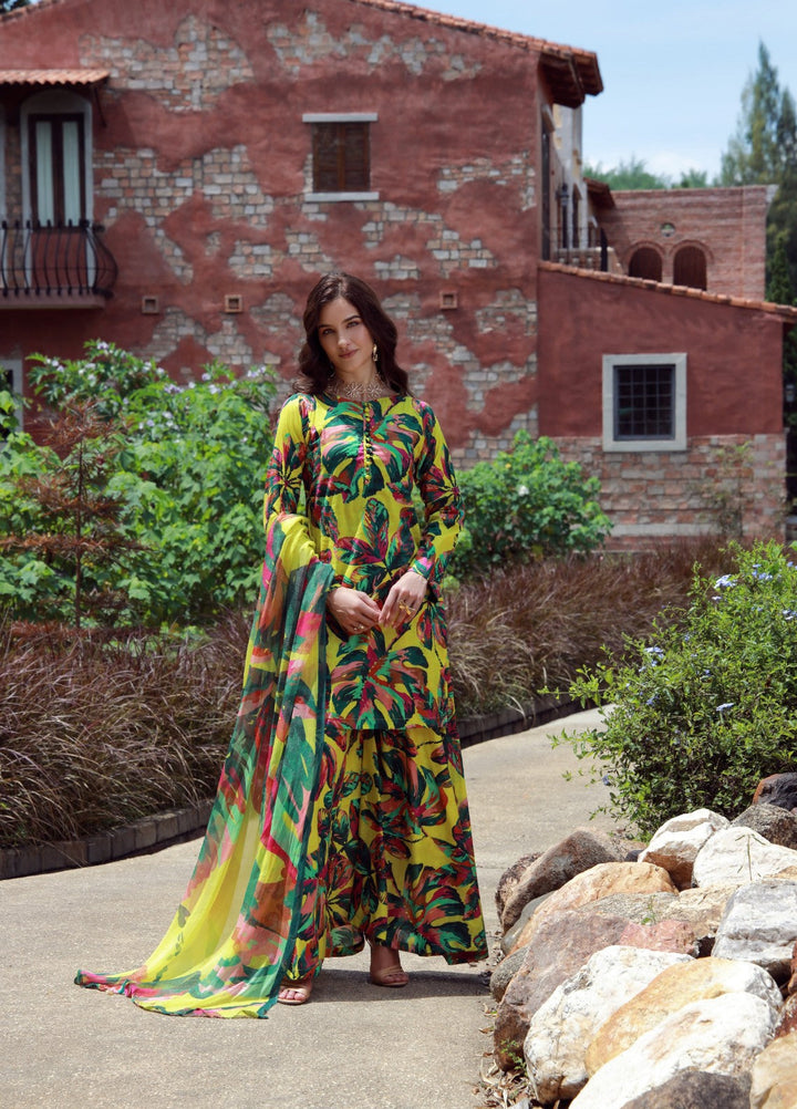 Floral Ritual Edit by Feathers  Printed Lawn 3 Piece Suit MONEL - Casual Collection