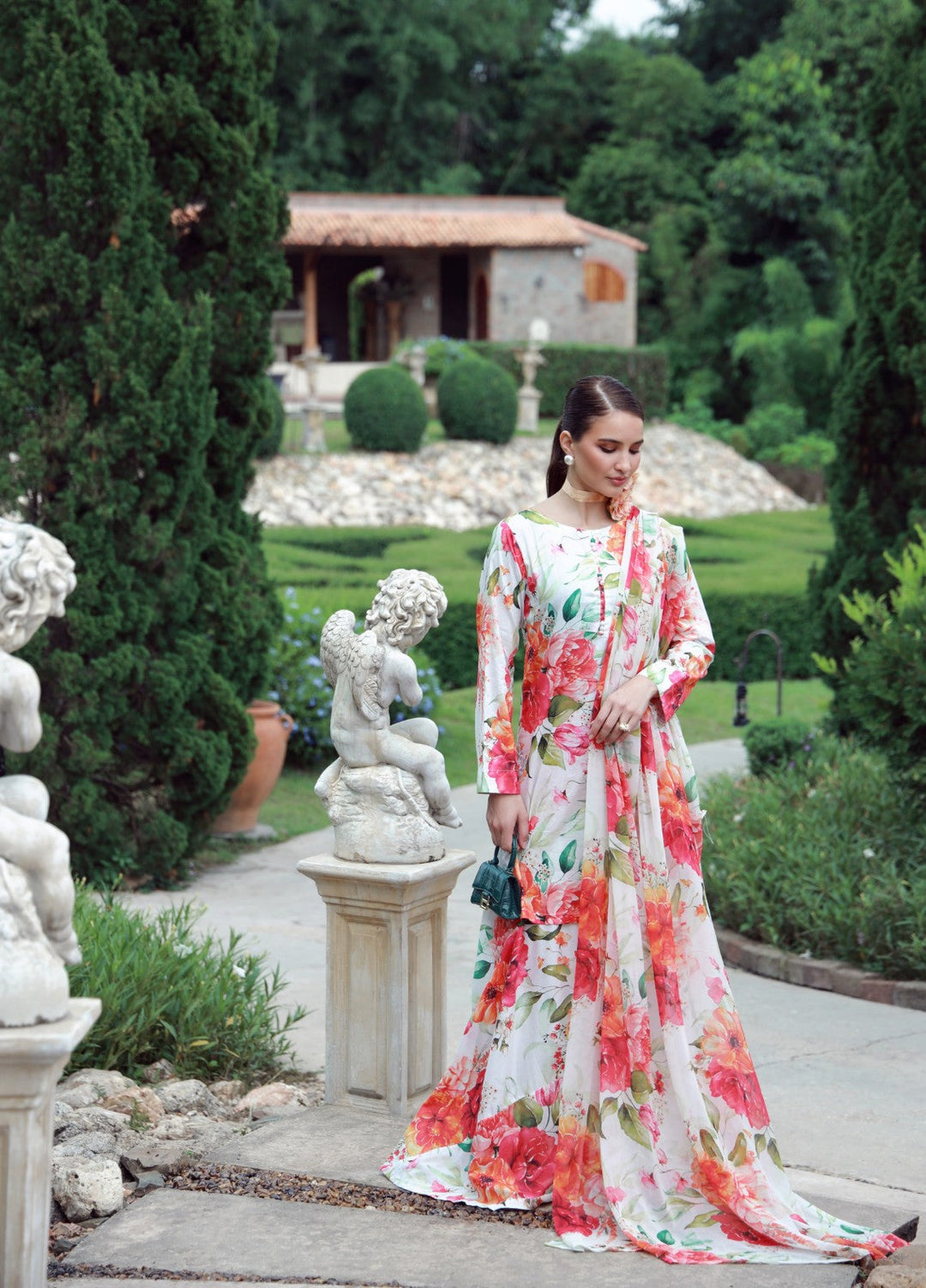Floral Ritual Edit by Feathers  Printed Lawn 3 Piece Suit RUVEN - Casual Collection