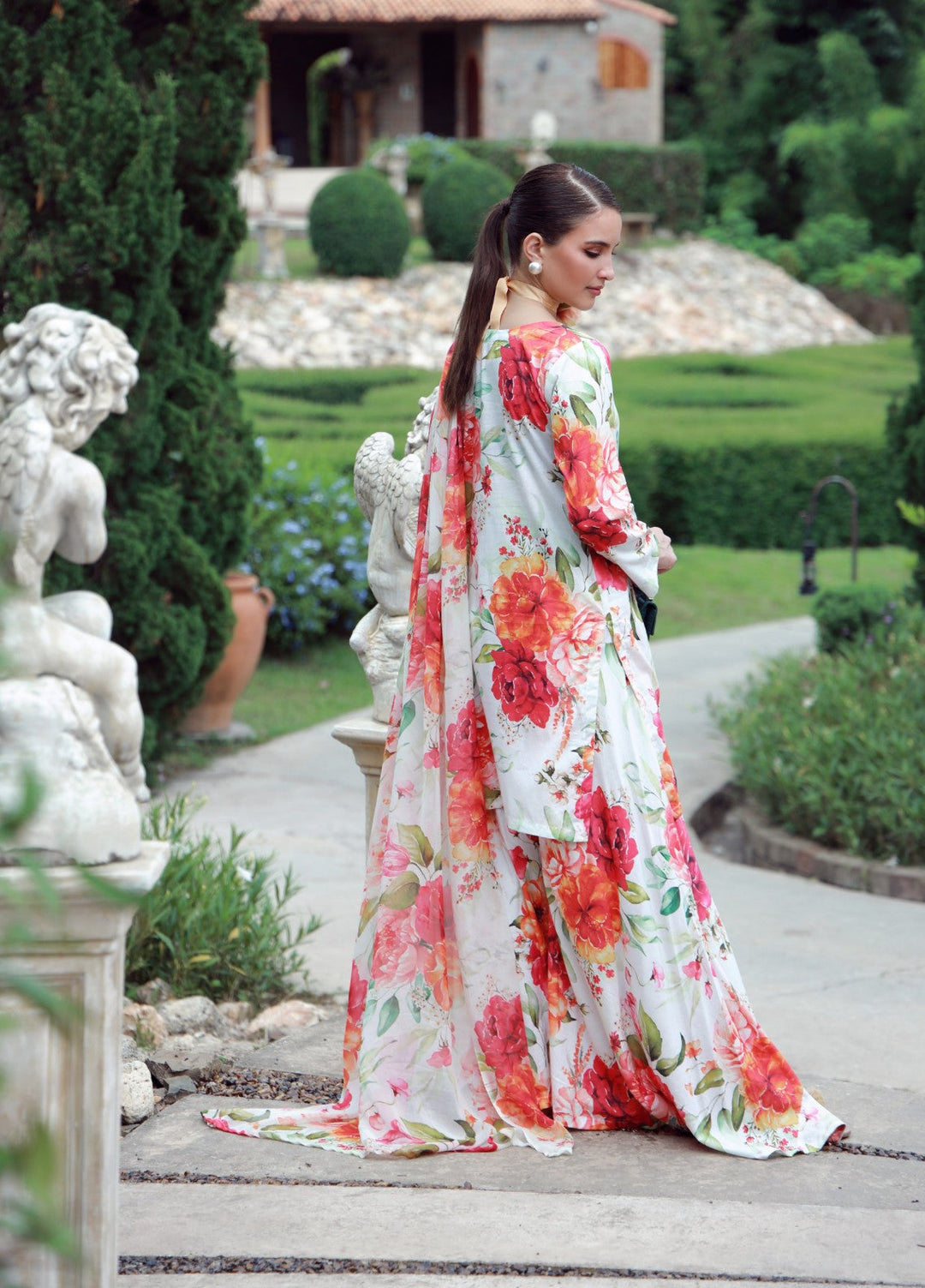 Floral Ritual Edit by Feathers  Printed Lawn 3 Piece Suit RUVEN - Casual Collection