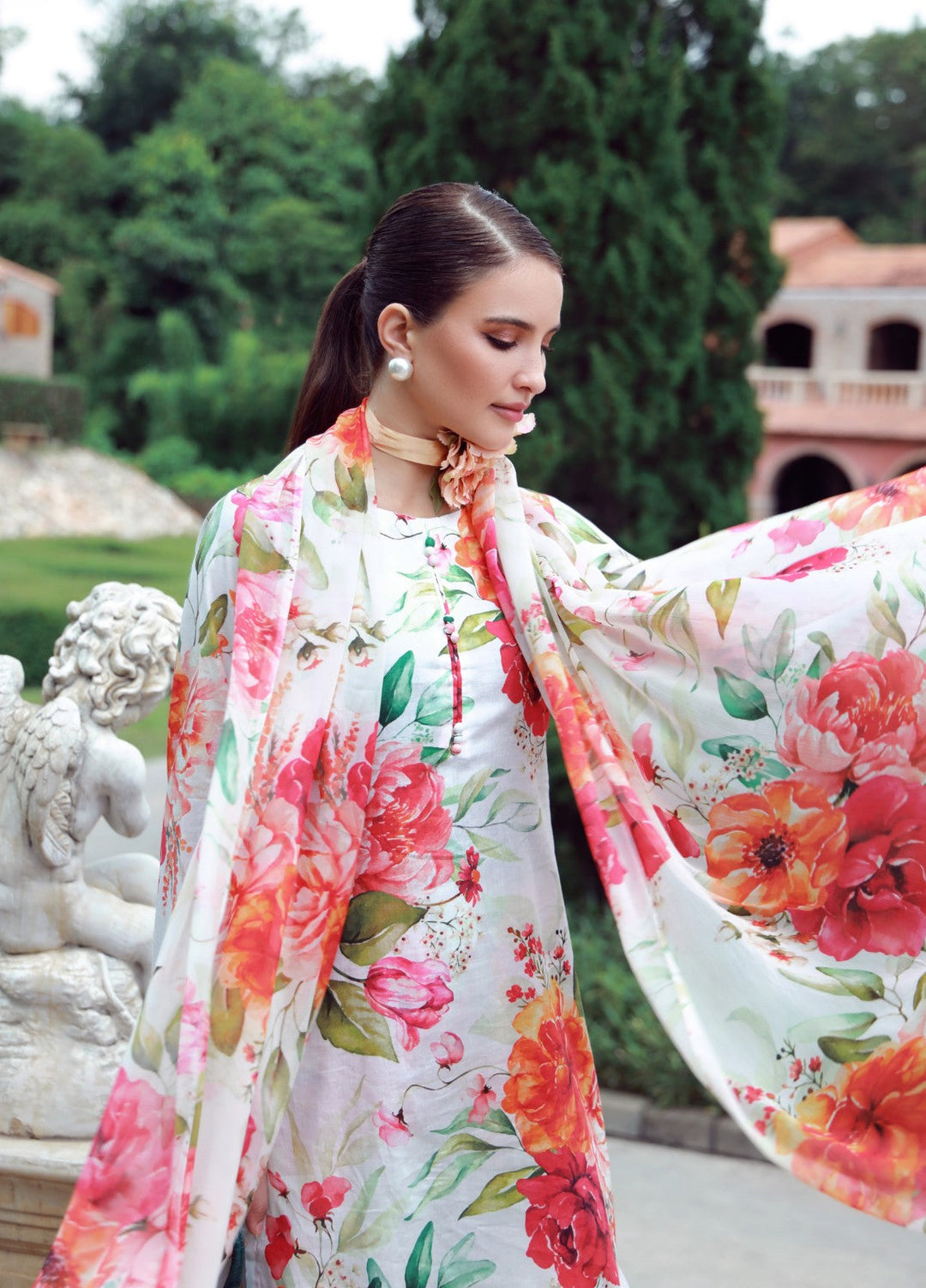 Floral Ritual Edit by Feathers  Printed Lawn 3 Piece Suit RUVEN - Casual Collection
