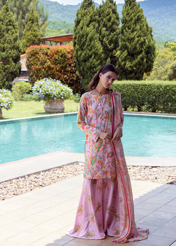 Floral Ritual Edit by Feathers  Printed Lawn 3 Piece Suit STYREL - Casual Collection