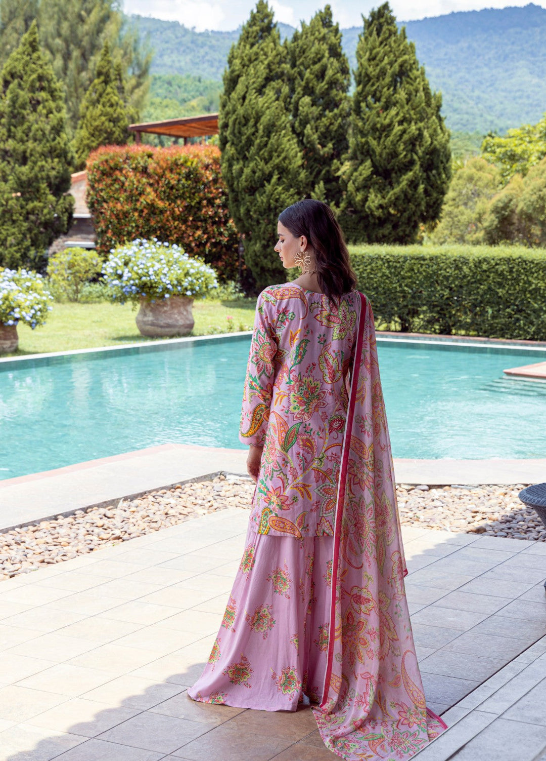 Floral Ritual Edit by Feathers  Printed Lawn 3 Piece Suit STYREL - Casual Collection
