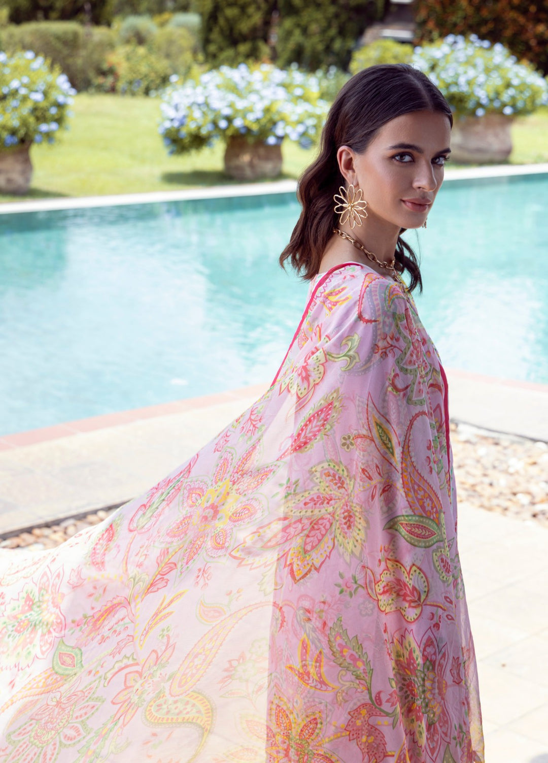 Floral Ritual Edit by Feathers  Printed Lawn 3 Piece Suit STYREL - Casual Collection