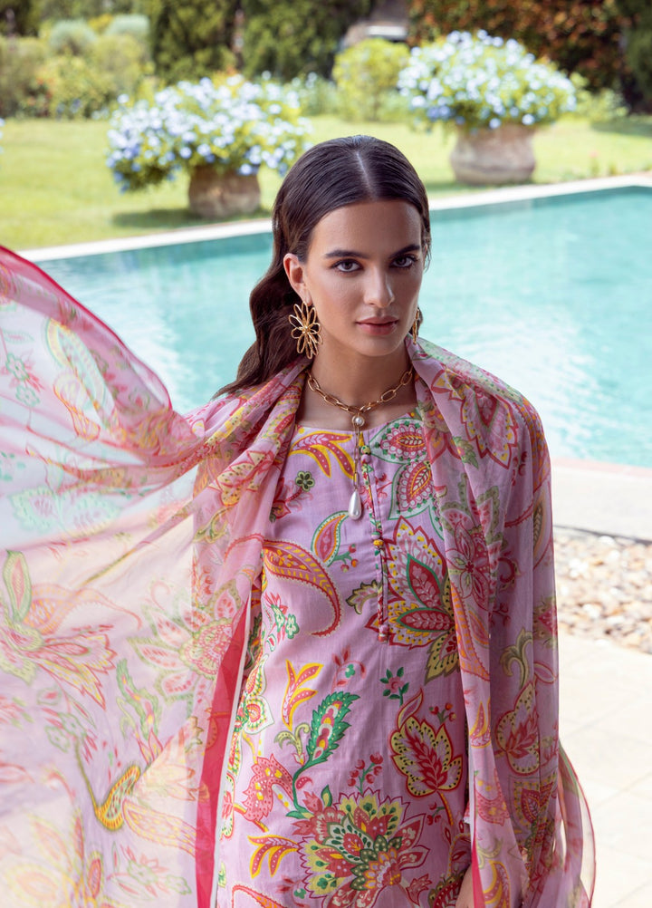 Floral Ritual Edit by Feathers  Printed Lawn 3 Piece Suit STYREL - Casual Collection