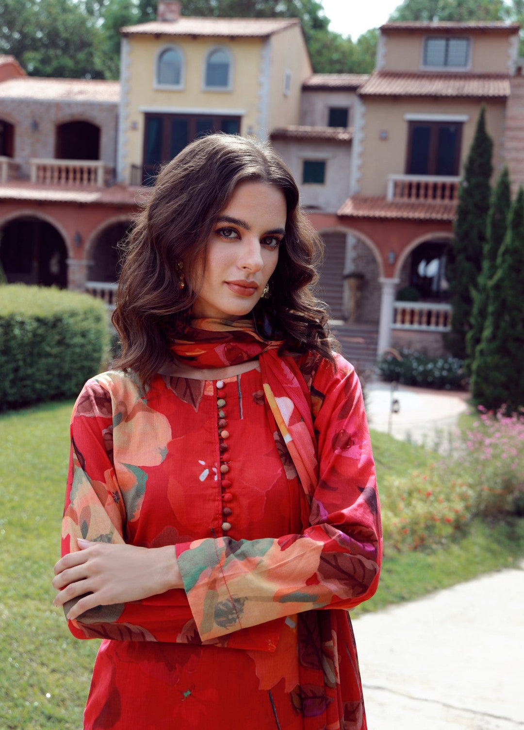 Floral Ritual Edit by Feathers  Printed Lawn 3 Piece Suit XERLIN - Casual Collection