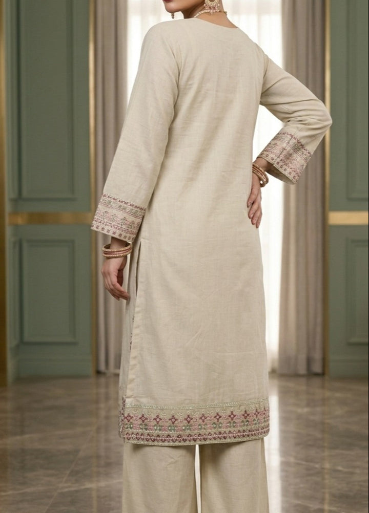 Zayra by Diara Couture RTW Embroidered Lawn 3 Piece Suit LAWN ZP-78 IVORY  - Festive Collection