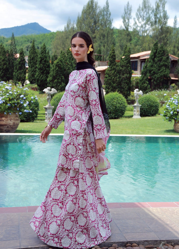 Petals Of Serenity by Feathers RTW Printed Lawn 3 Piece Suit GLOVIX - Casual Collection