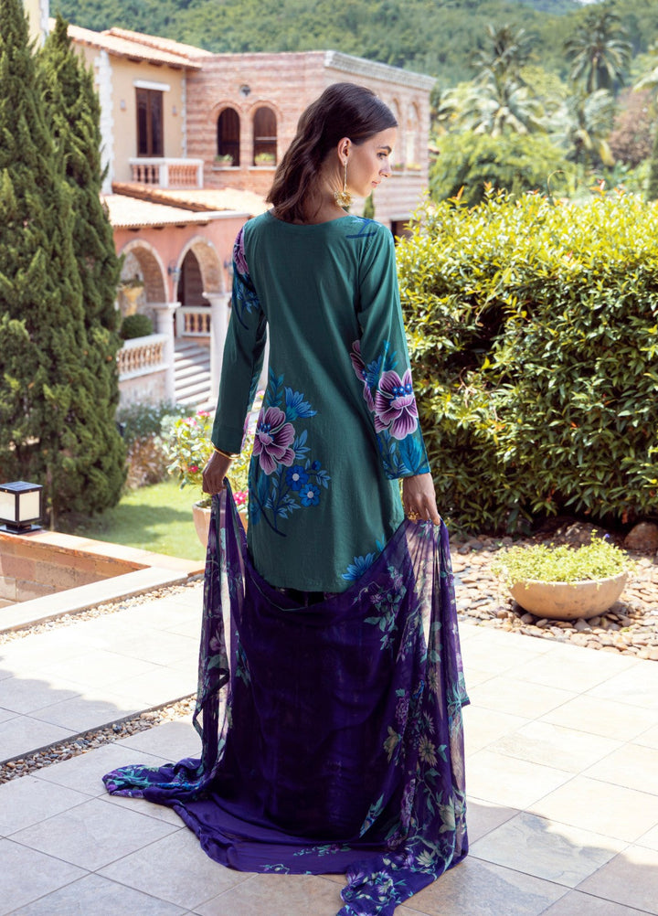 Petals Of Serenity by Feathers RTW Printed Lawn 3 Piece Suit KYNEL - Casual Collection