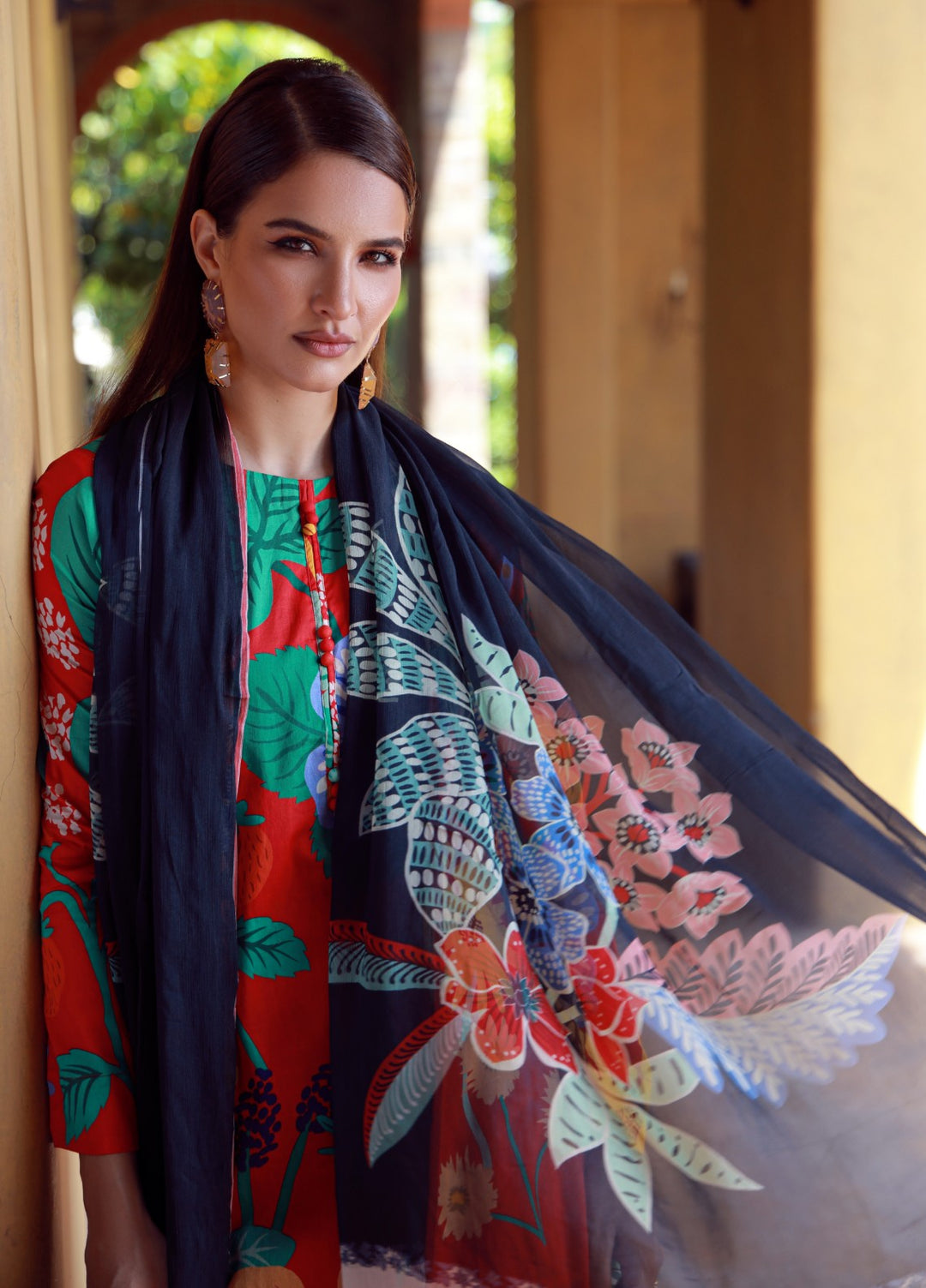 Petals Of Serenity by Feathers RTW Printed Lawn 3 Piece Suit QUENIX - Casual Collection