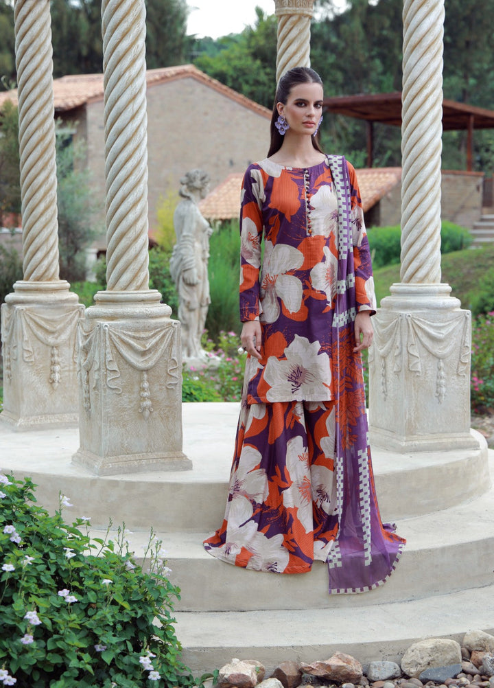 Petals Of Serenity by Feathers RTW Printed Lawn 3 Piece Suit SOLTREX - Casual Collection