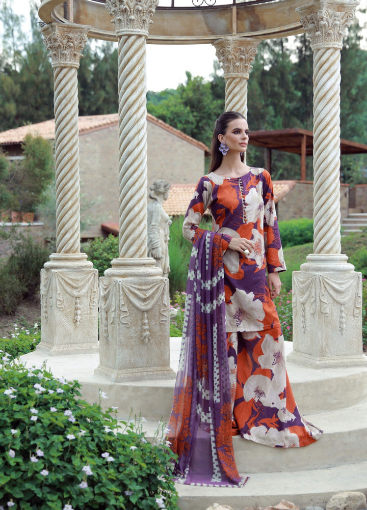 Petals Of Serenity by Feathers RTW Printed Lawn 3 Piece Suit SOLTREX - Casual Collection