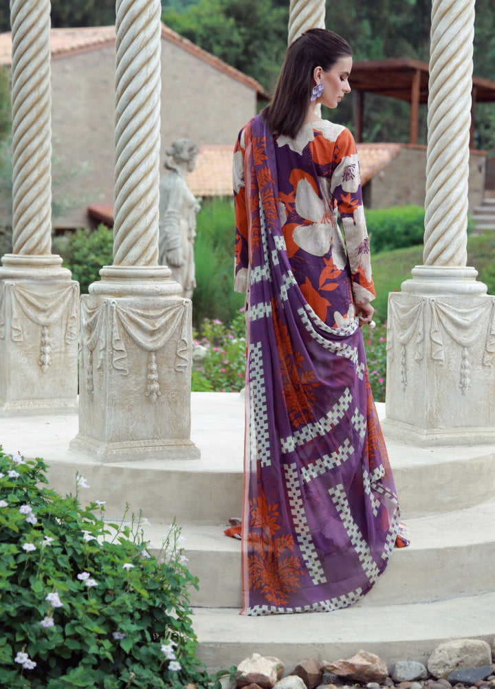 Petals Of Serenity by Feathers RTW Printed Lawn 3 Piece Suit SOLTREX - Casual Collection