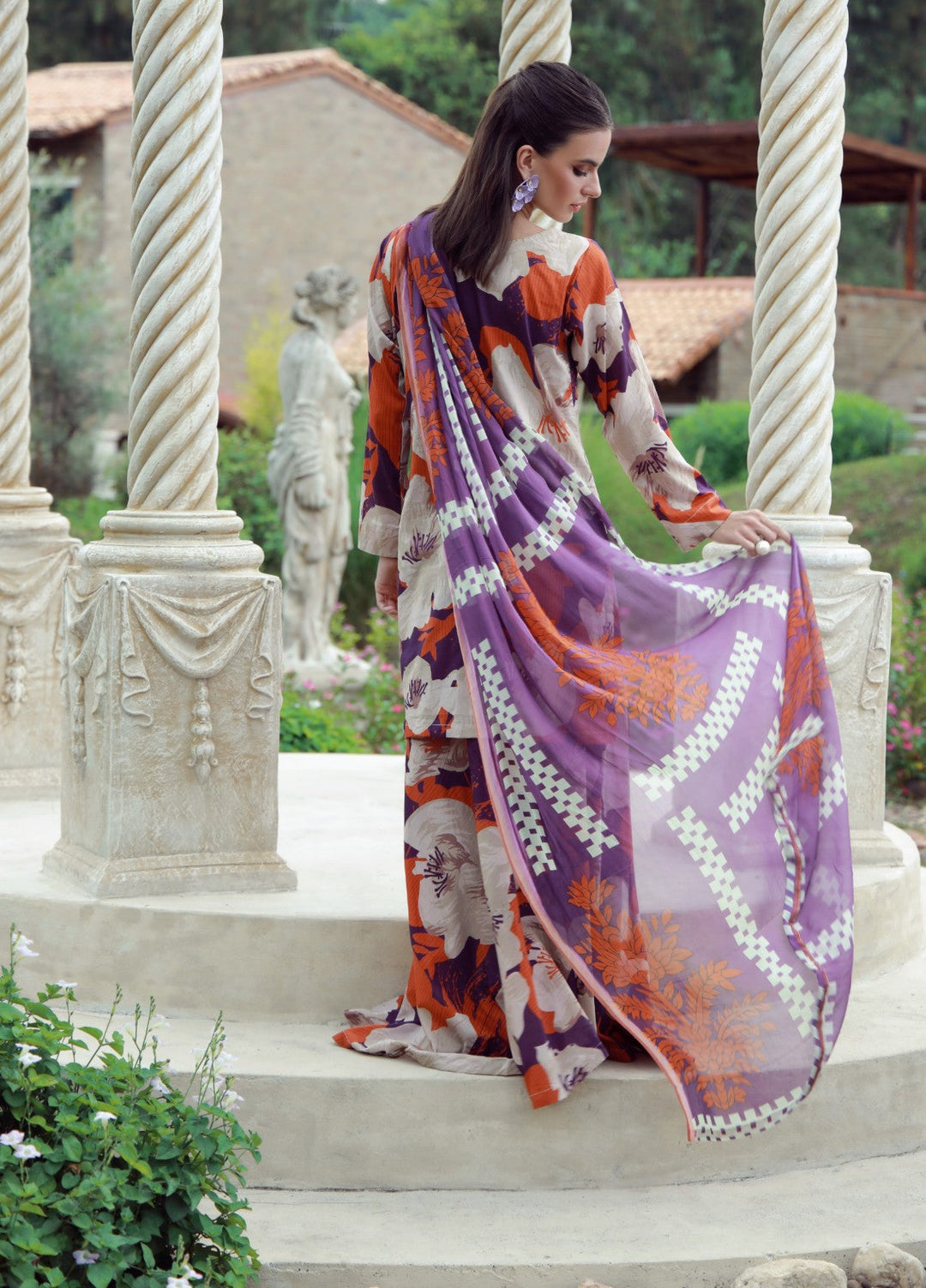 Petals Of Serenity by Feathers RTW Printed Lawn 3 Piece Suit SOLTREX - Casual Collection
