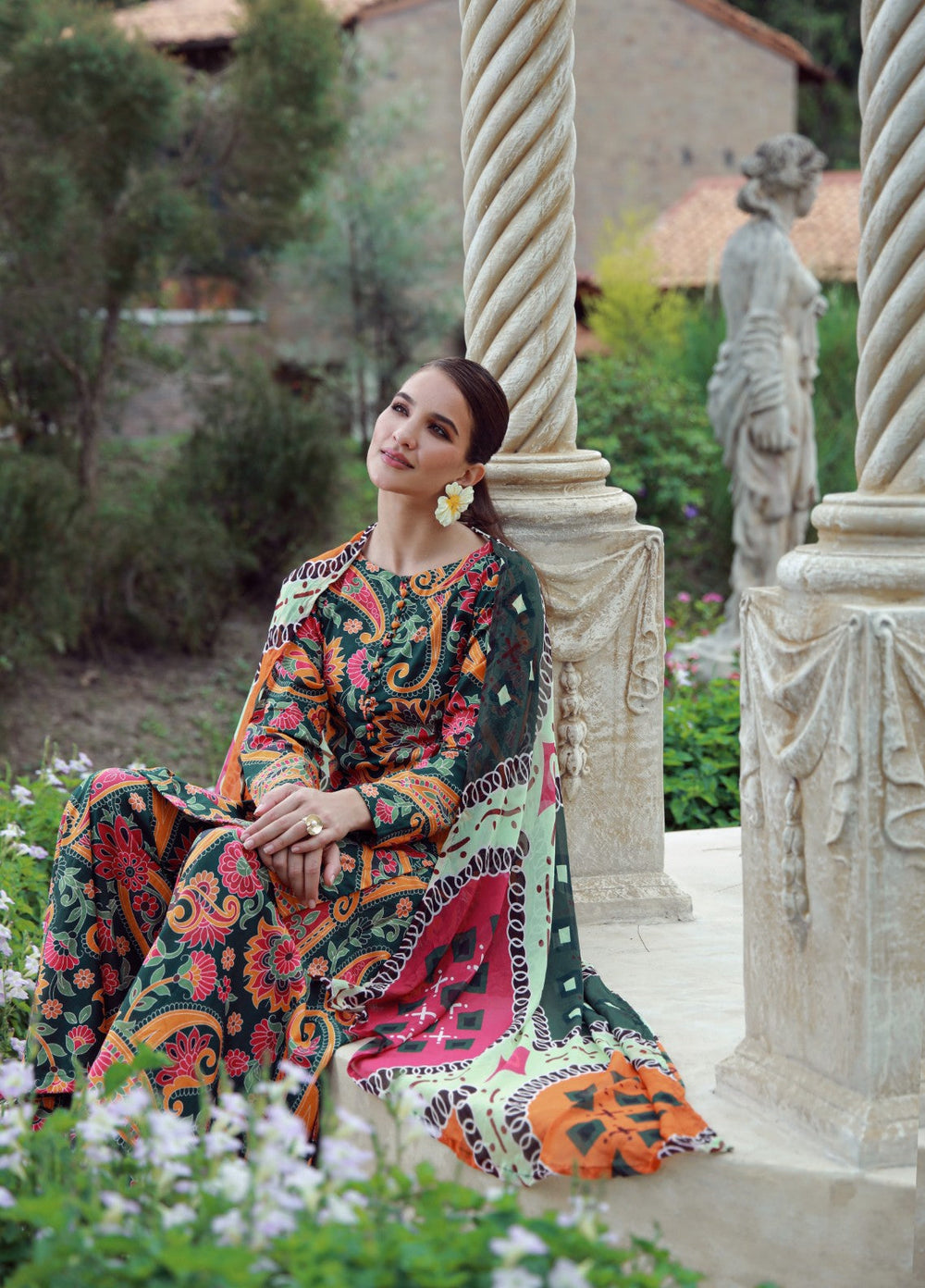 Petals Of Serenity by Feathers RTW Printed Lawn 3 Piece Suit SOLVEX - Casual Collection