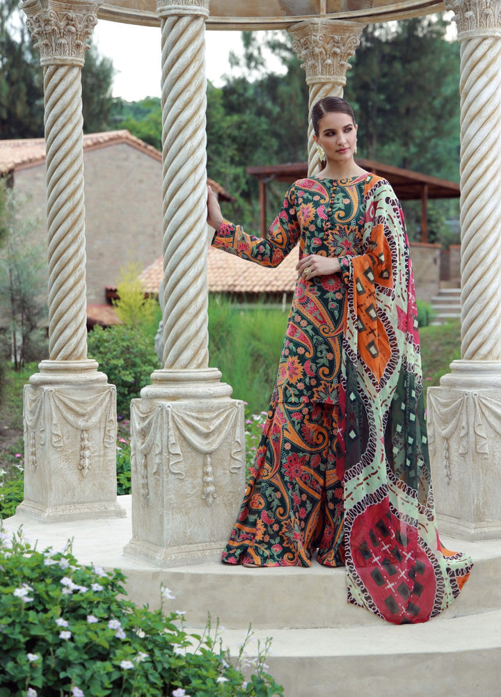 Petals Of Serenity by Feathers RTW Printed Lawn 3 Piece Suit SOLVEX - Casual Collection