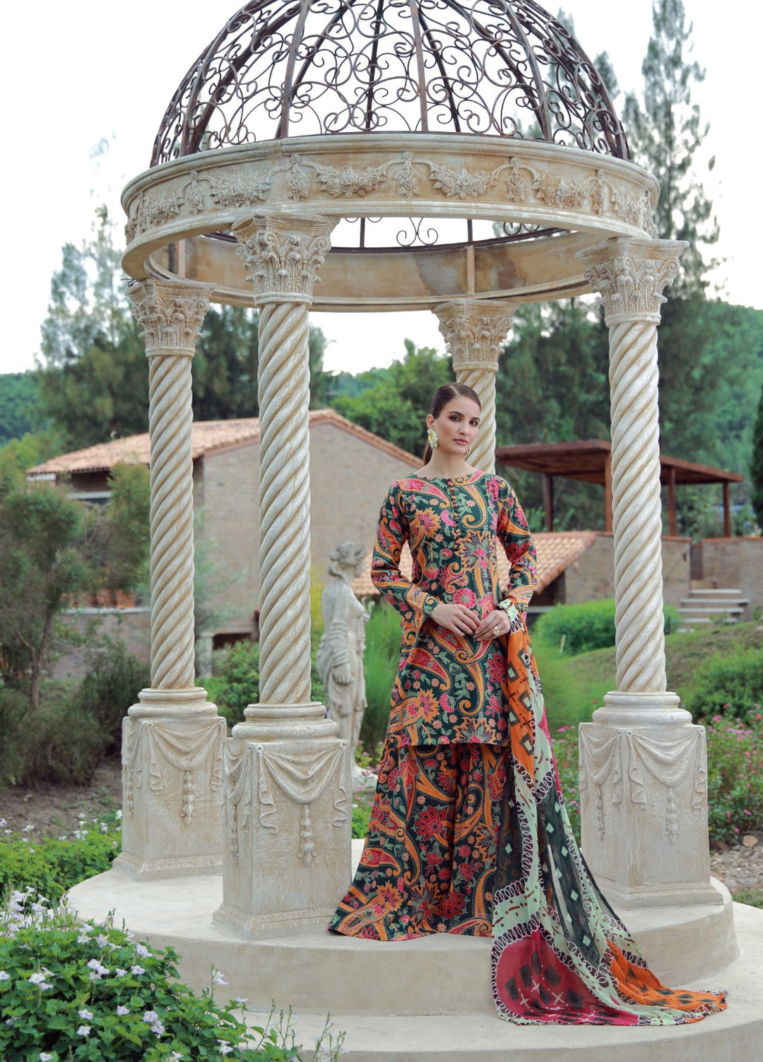 Petals Of Serenity by Feathers RTW Printed Lawn 3 Piece Suit SOLVEX - Casual Collection