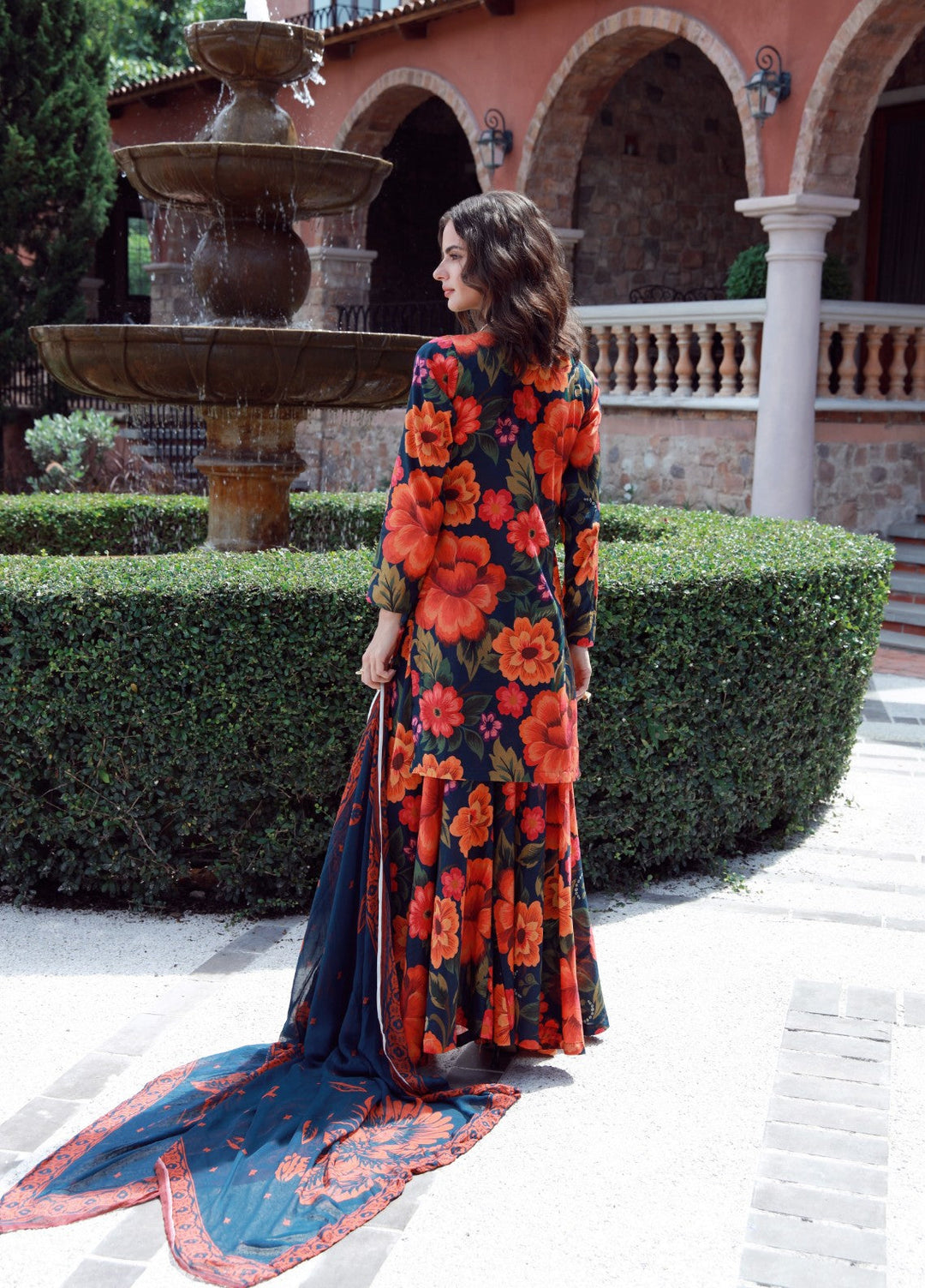Petals Of Serenity by Feathers RTW Printed Lawn 3 Piece Suit VESTOR - Casual Collection