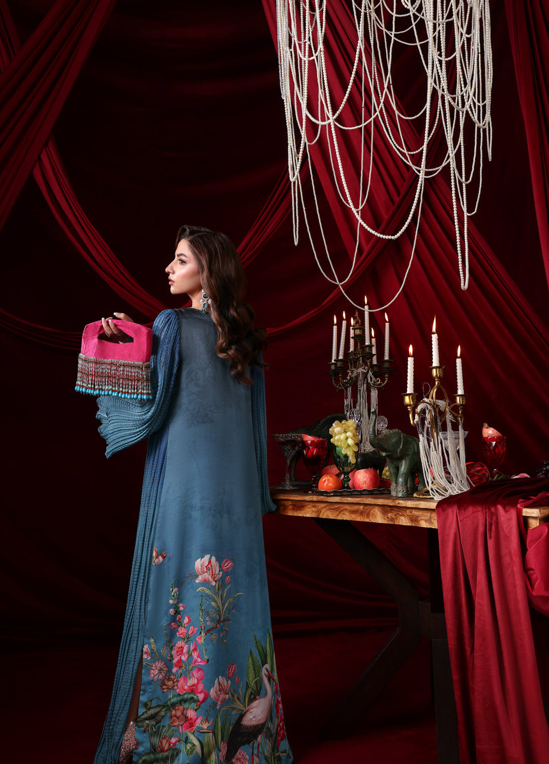 The Glamorous by Musferah Saad RTW Embroidered Silk 1 Piece Persephone - Casual Collection