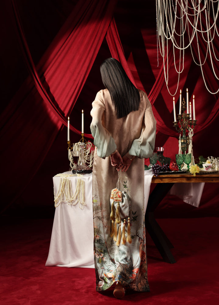 The Glamorous by Musferah Saad RTW Hand work Silk 1 Piece Ombre Grace - Eid Collection