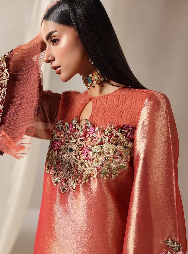 Twilight by Musferah Saad RTW Hand work Tissue 1 Piece Coraline - Eid Collection