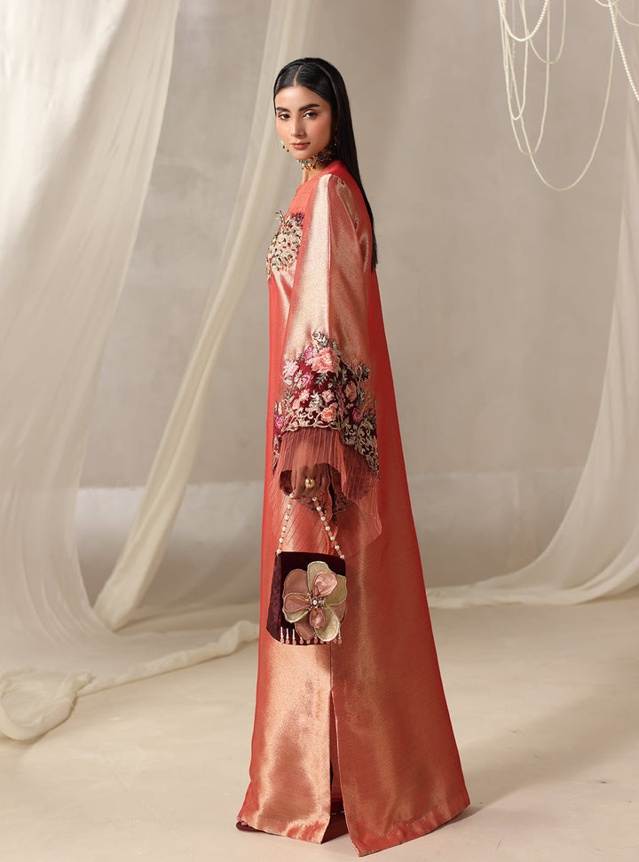 Twilight by Musferah Saad RTW Hand work Tissue 1 Piece Coraline - Eid Collection