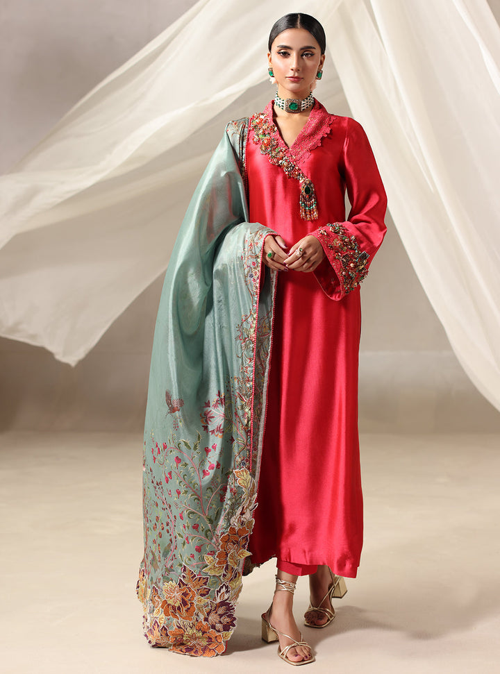 Twilight by Musferah Saad RTW Embroidered Tissue Silk 3 Piece Suit Elara - Eid Collection