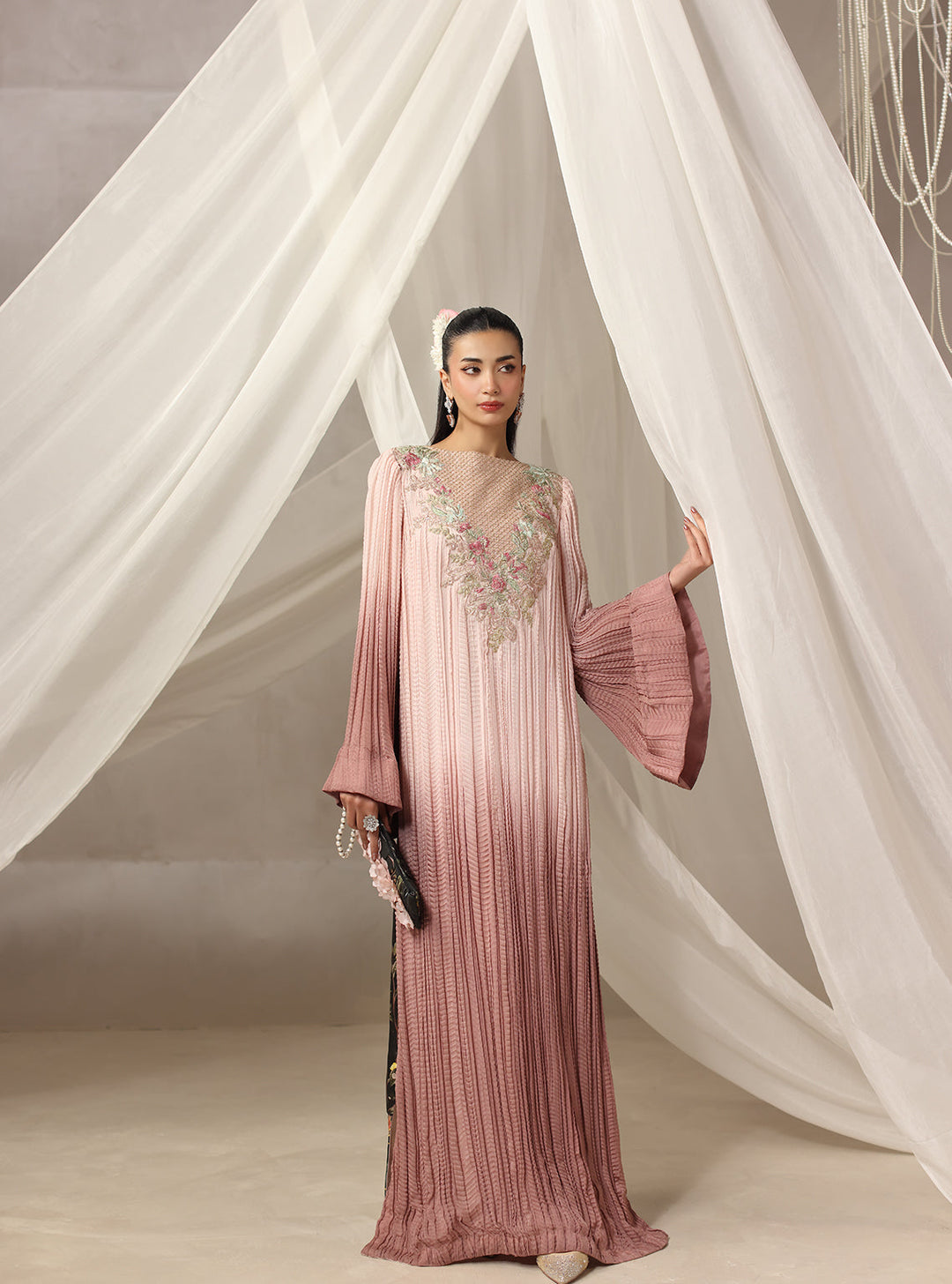 Twilight by Musferah Saad RTW Embroidered Silk 1 Piece Seraphine - Eid Collection