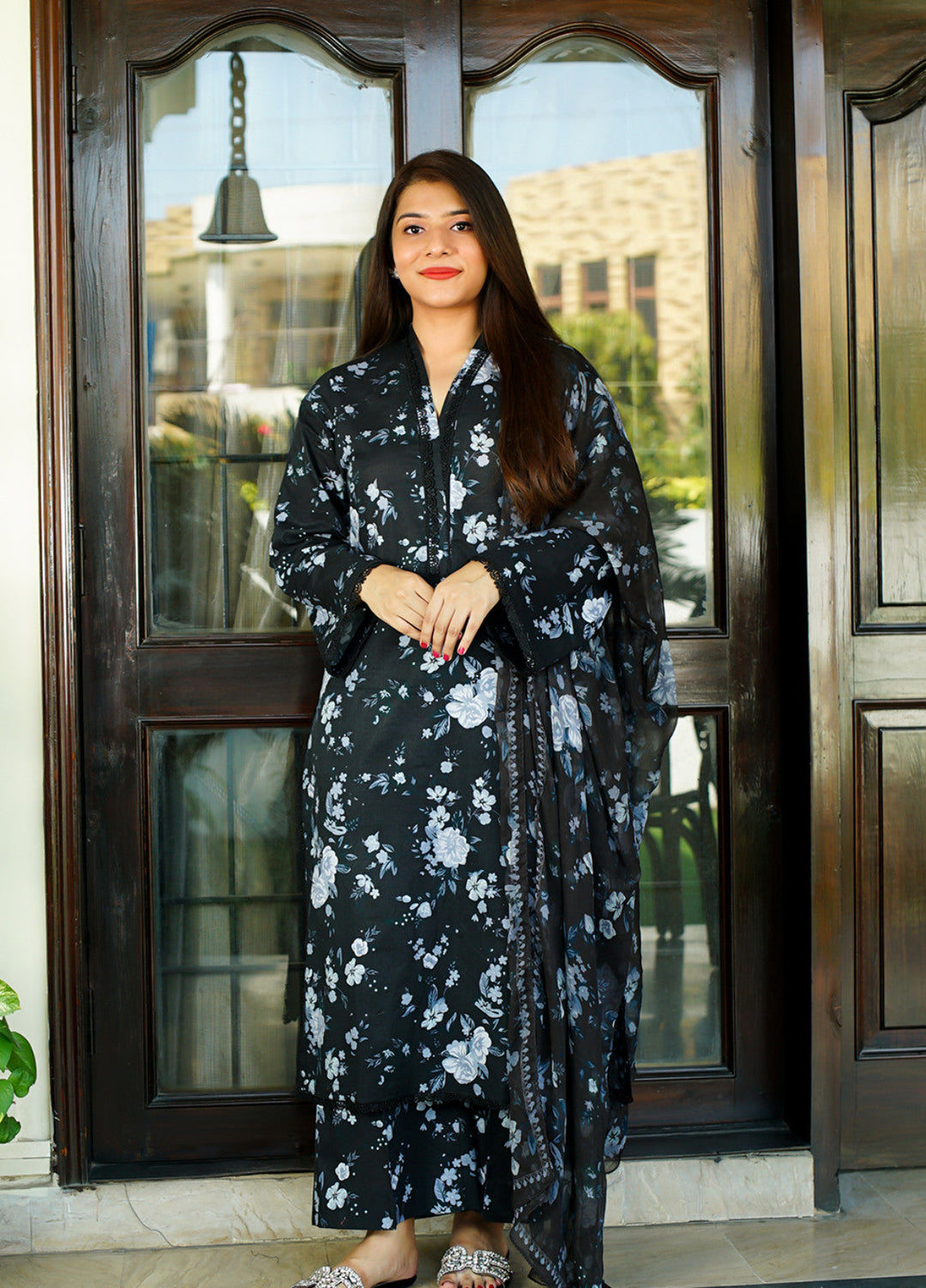 Ileen by Naba Bilal Unstitched Printed Lawn 3 Piece Suit Lili - Casual Collection