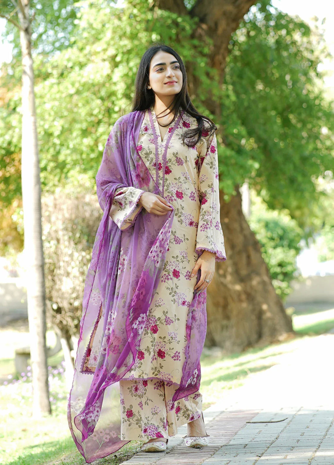 Ileen by naba bilal RTW Printed Lawn 3 Piece Suit IN26RPL Kiara - Casual Collection