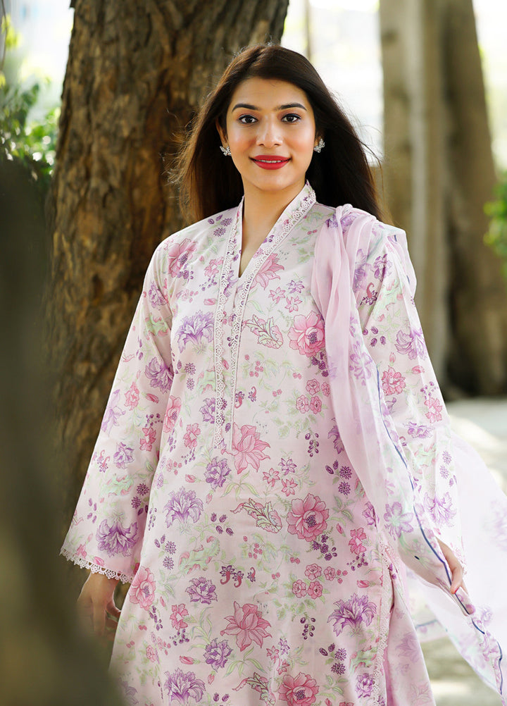 Ileen by Naba Bilal Unstitched Printed Lawn 3 Piece Suit Naira - Casual Collection