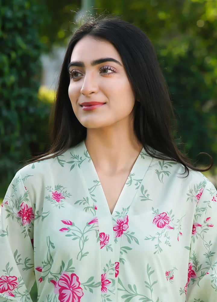 Ileen by naba bilal Unstitched Printed Lawn 3 Piece Suit IN26UPL Viola - Casual Collection