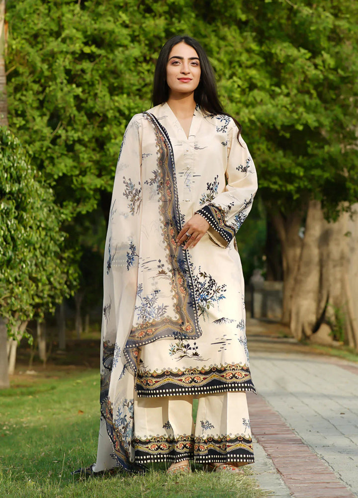 Ileen by naba bilal RTW Printed Lawn 3 Piece Suit IN26RPL Lina - Casual Collection