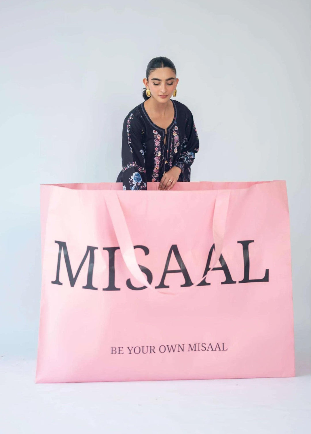 Misaal by Ayesha Somaya Charmed RTW Printed Cotton Silk 2 Piece Suit Night Bloom - Casual Collection
