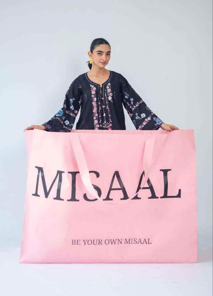 Misaal by Ayesha Somaya Charmed RTW Printed Cotton Silk 2 Piece Suit Night Bloom - Casual Collection
