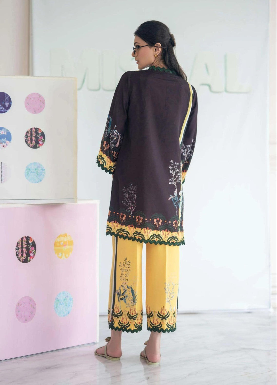 Misaal by Ayesha Somaya Charmed RTW Printed Cotton Silk 2 Piece Suit Coco Girl - Casual Collection