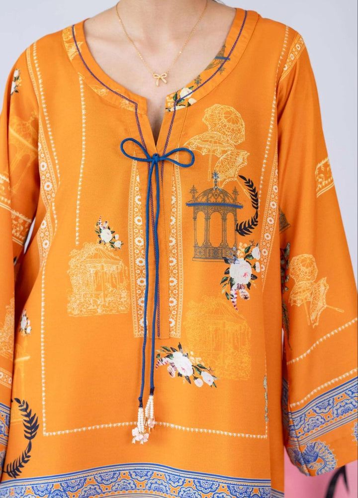 Misaal by Ayesha Somaya Charmed RTW Printed Cotton Silk 2 Piece Suit Citrus Hour - Casual Collection