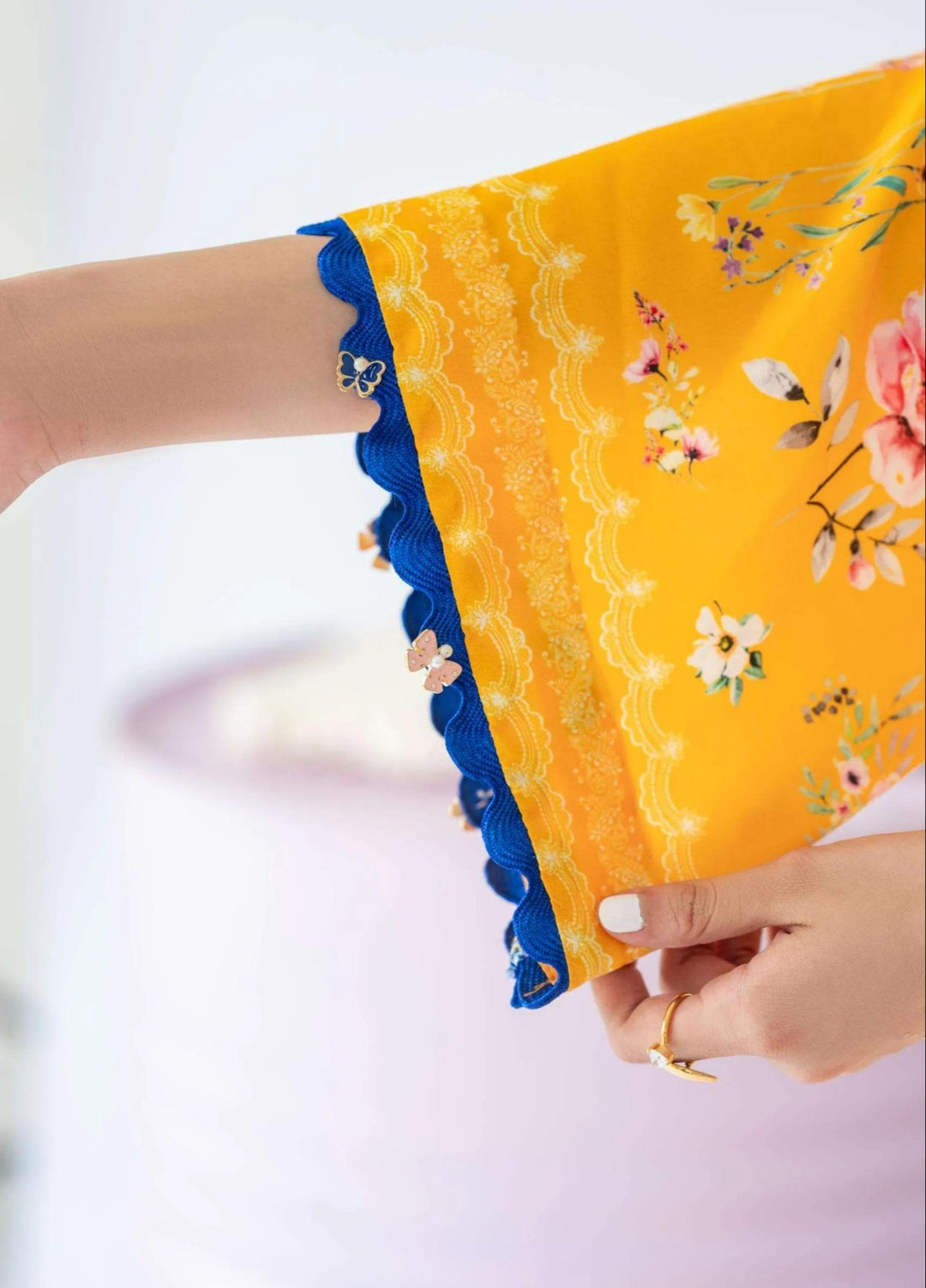 Misaal by Ayesha Somaya Charmed RTW Printed Cotton Silk 2 Piece Suit Hello Sunshine - Casual Collection