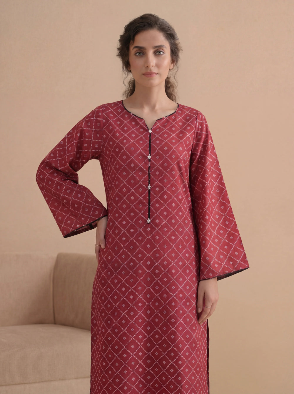 Impulse Wear by Ruby Suleiman RTW Printed Poly 2 Piece Suit Blush Pop - Casual Collection