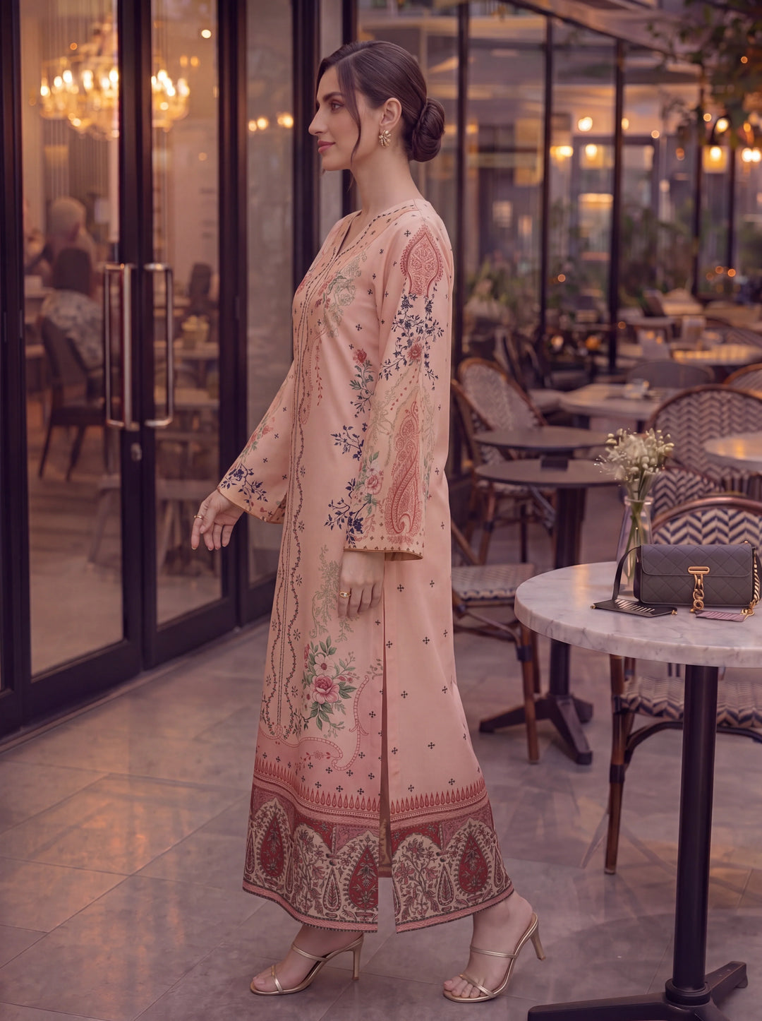 Impulse Wear by Ruby Suleiman RTW Printed Crepe 1 Piece Desert Paisley - Casual Collection