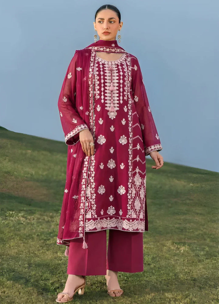 Stitching Cotton Unstitched Embroidered Chiffon 3 Piece Suit WFCU-08 Festive Collection