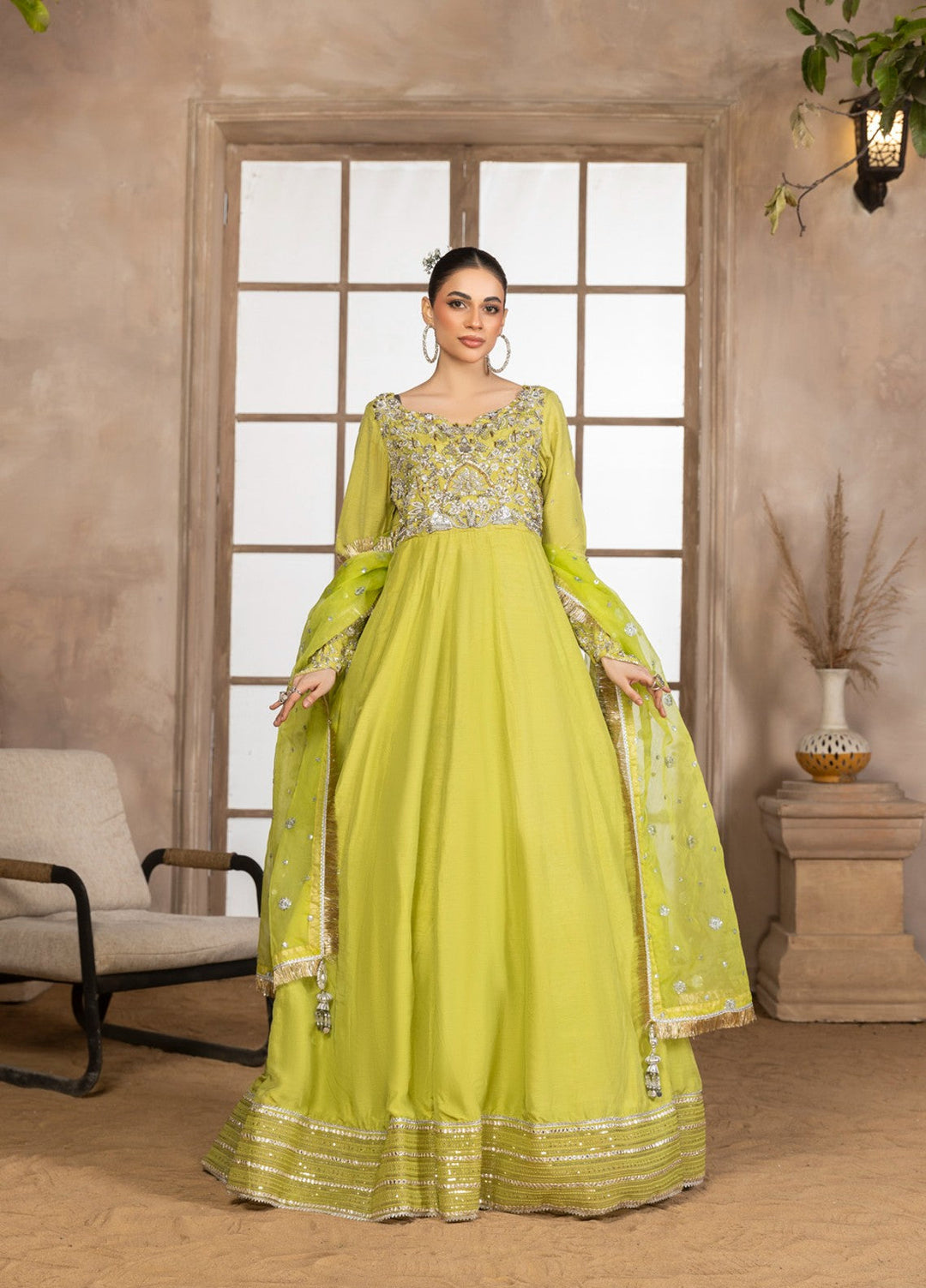 Afsana e Noor by Ibraysha RTW Hand work Raw Silk 2 Piece Suit Noor-Ul-Ain - Wedding Collection