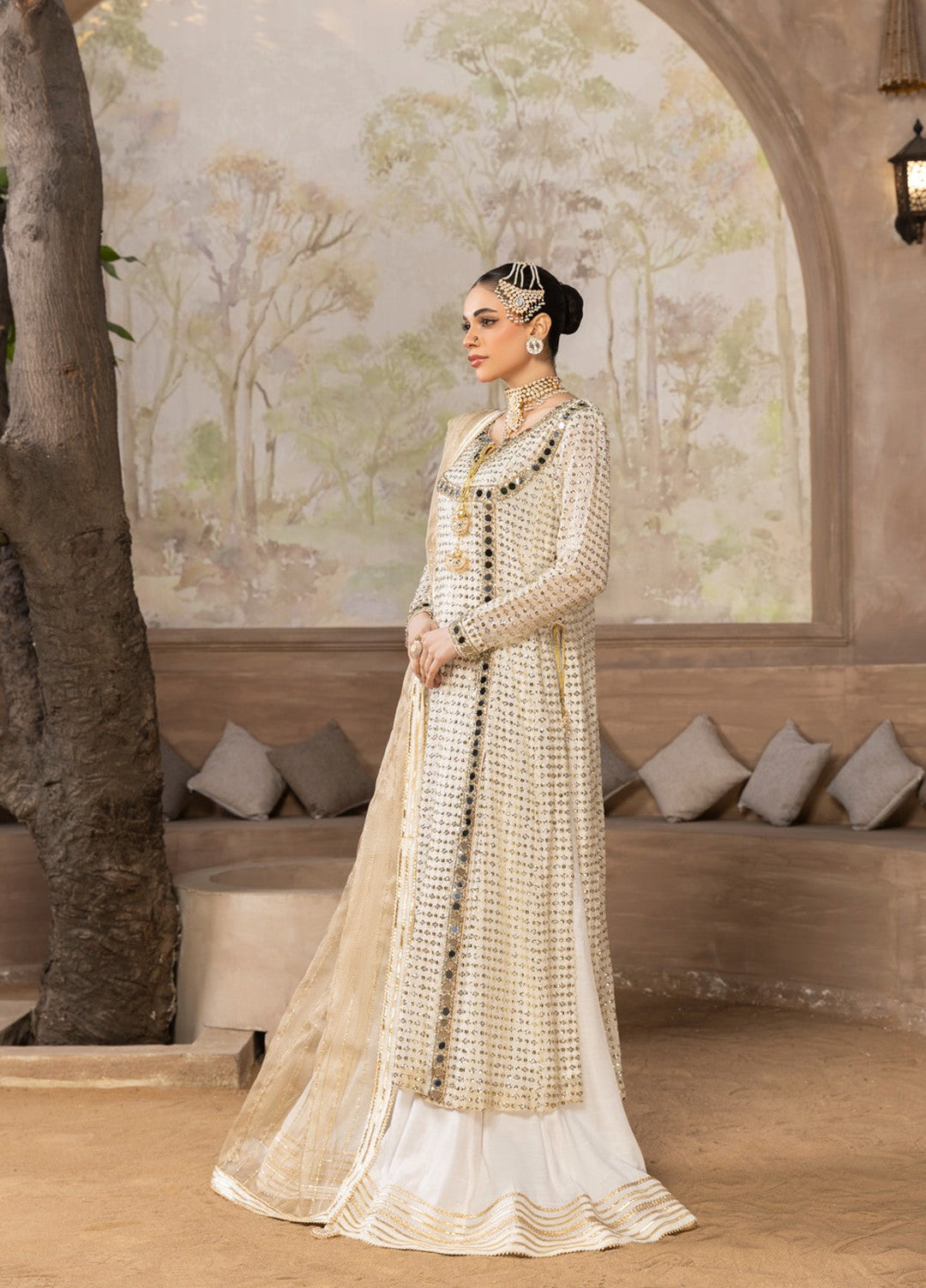 Afsana e Noor by Ibraysha RTW Hand work Chiffon 3 Piece Suit Noor-E-Aina - Wedding Collection