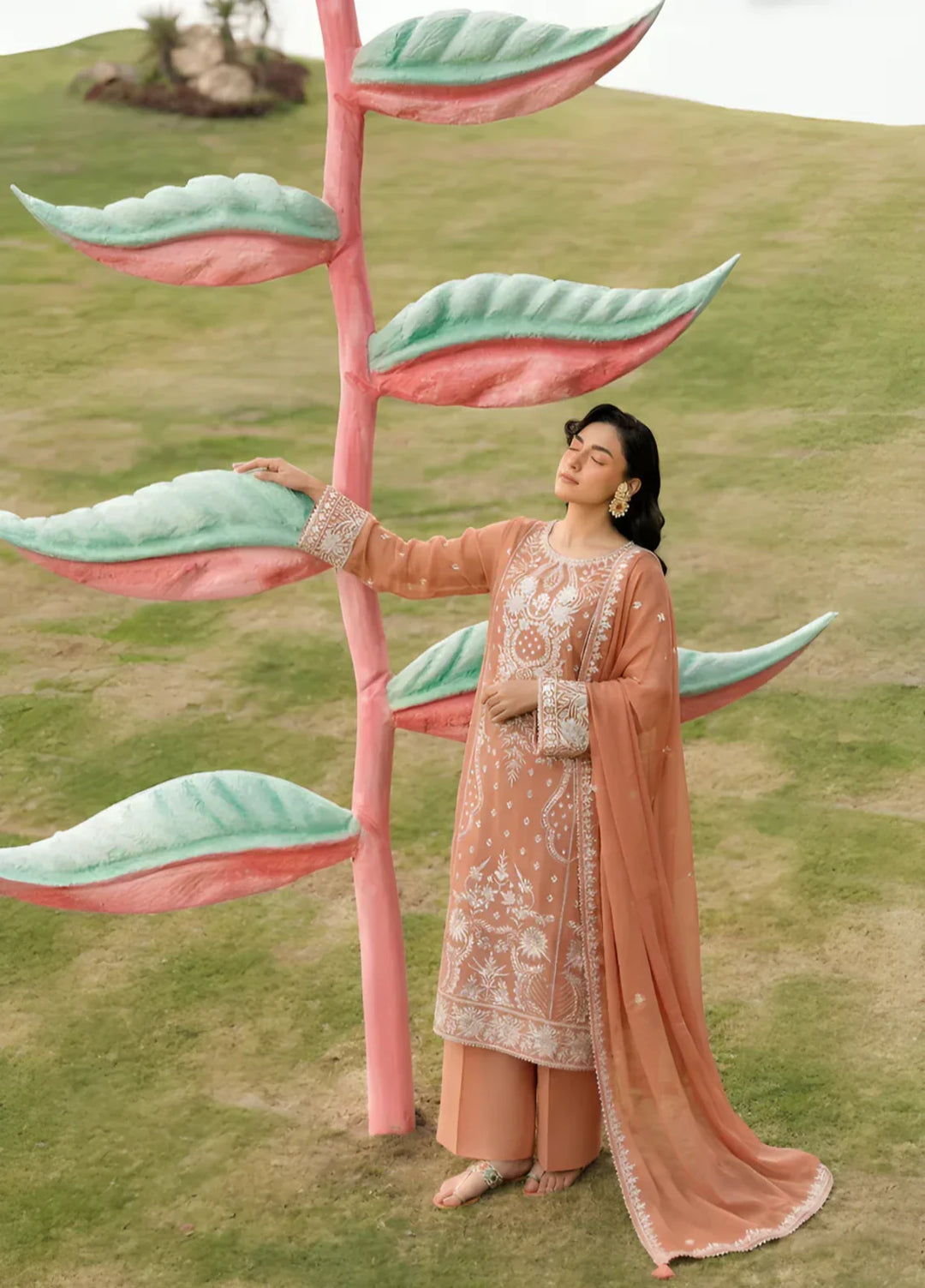 Stitching Cotton Unstitched Embroidered Chiffon 3 Piece Suit WFCU-07 Festive Collection