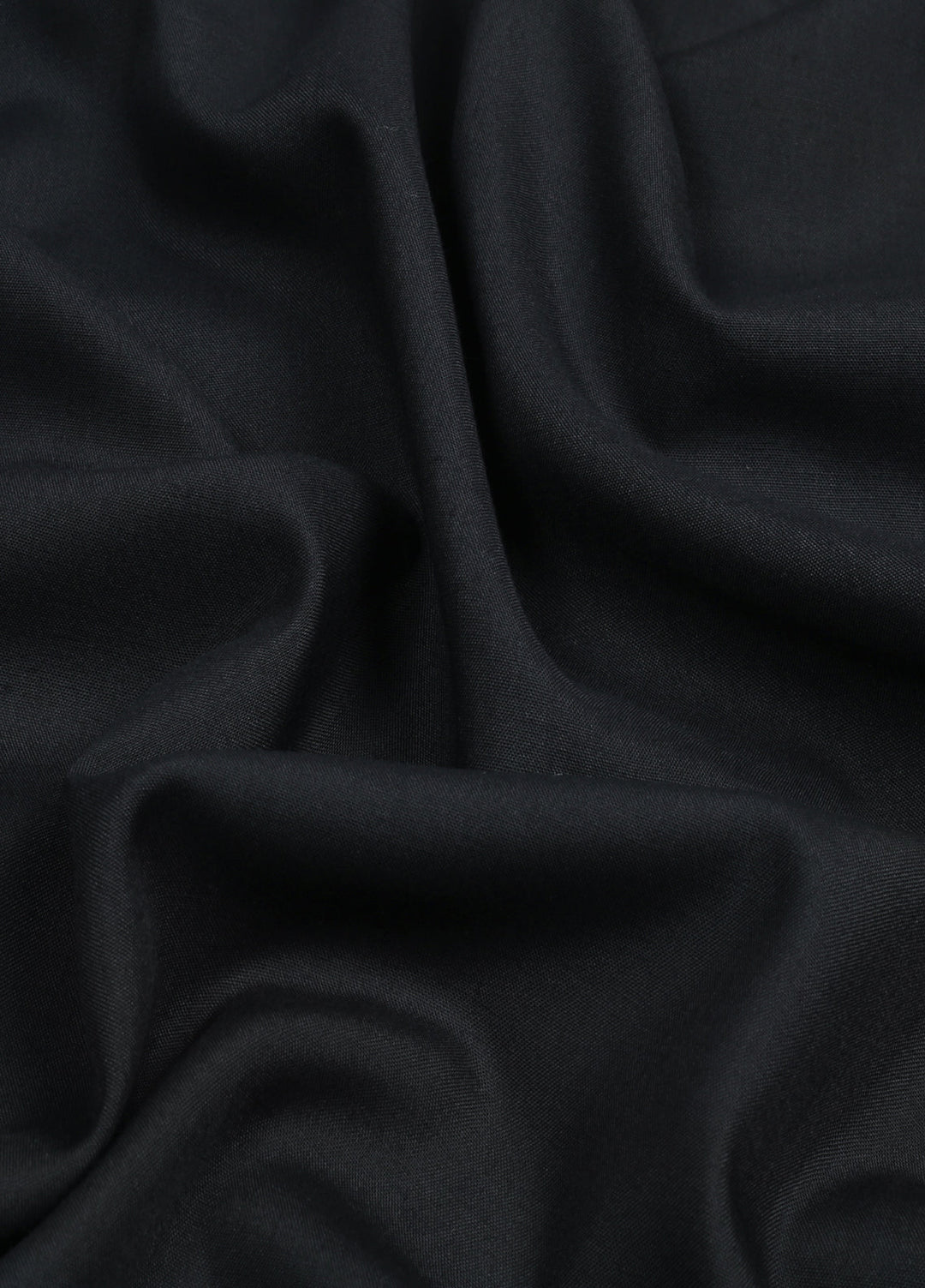 Monochrome by Fabrich Mens Unstitched Embroidered Wash N Wear 2 Piece Suit Bann-Placket Black Casual Collection